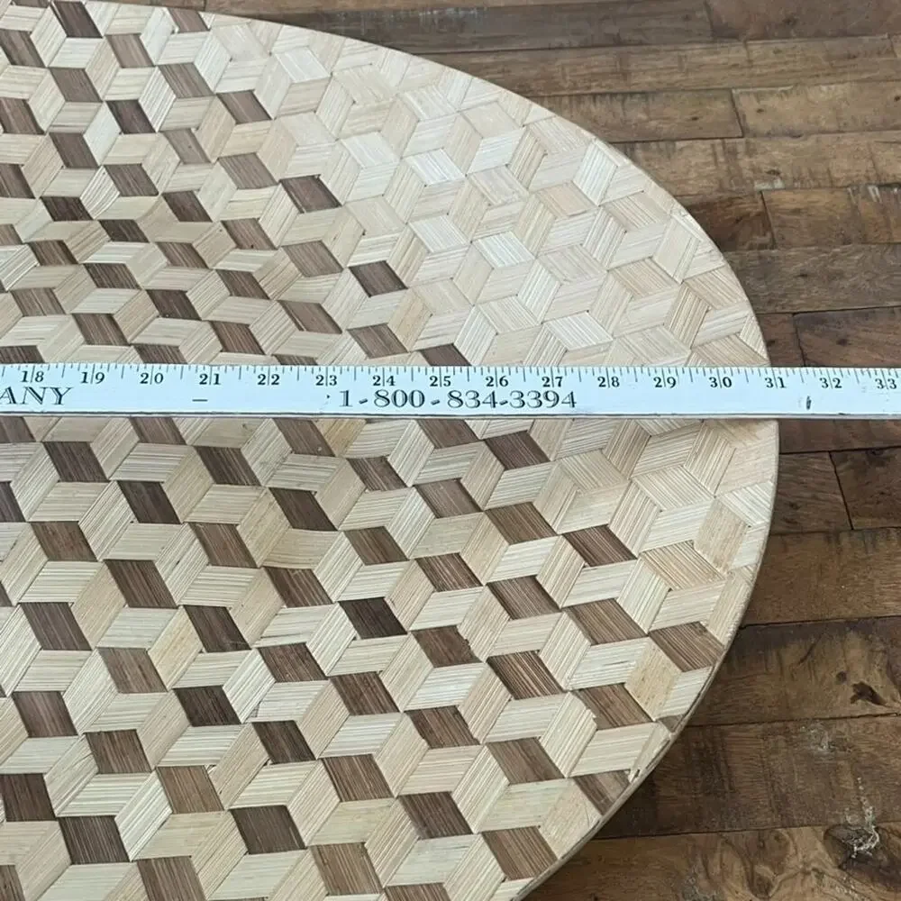 00's IKEA Sweden Bamboo XXL Tray Design by Nicolas Cortolezzi Modern Geometric